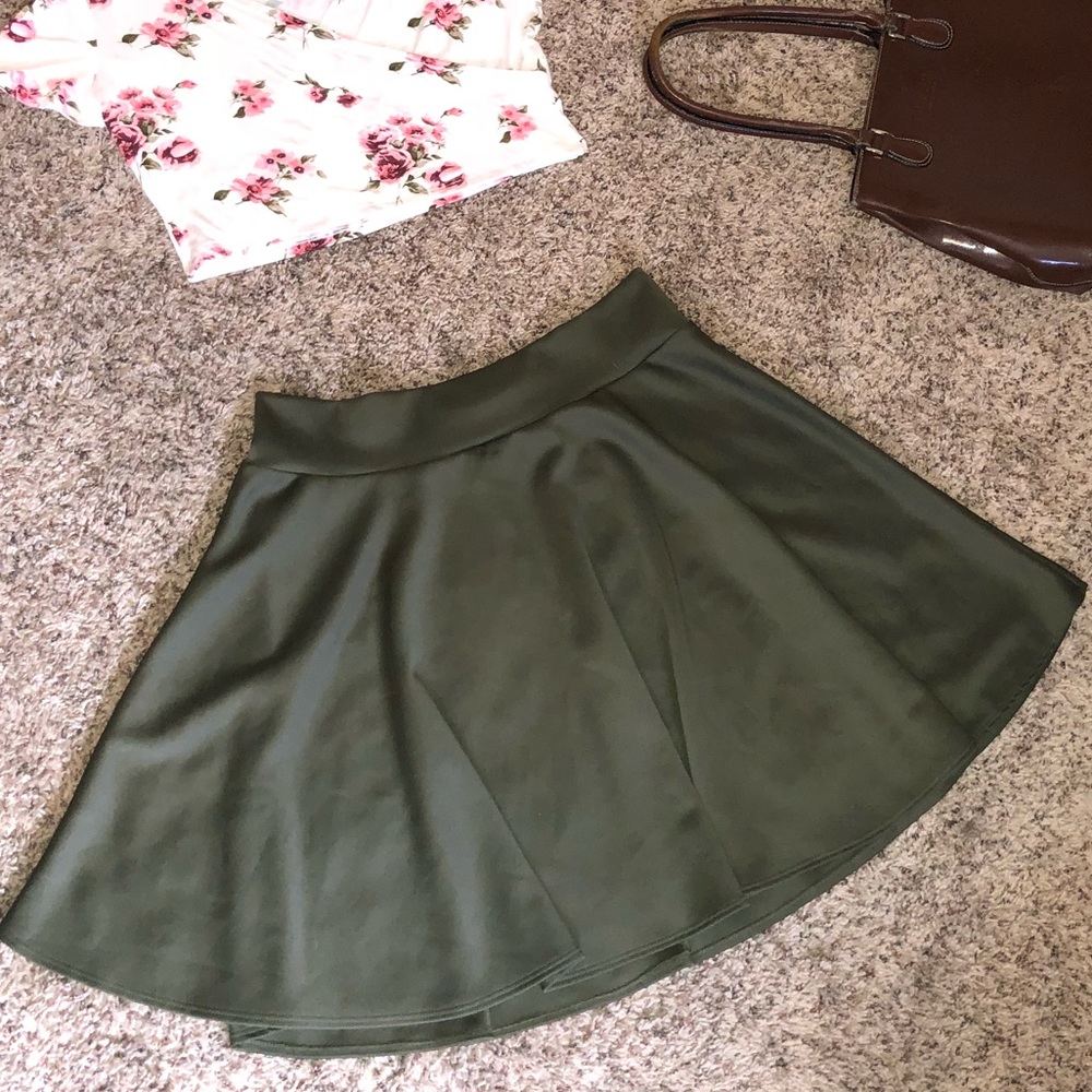 Green Skater Skirt